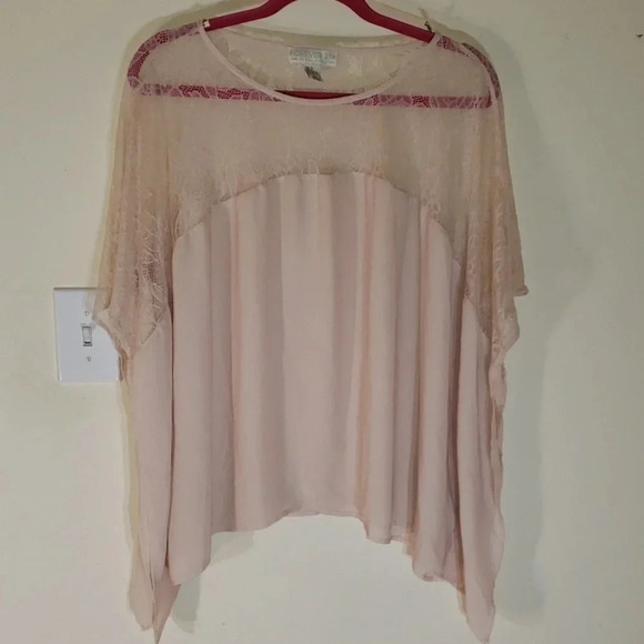 (Final price) Forever 21 light pink sheer top - Picture 1 of 6